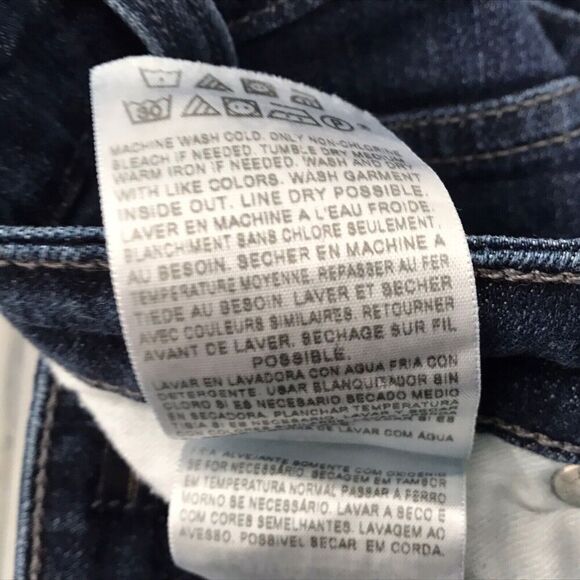 Levis Womens Jeans Size 6 S/C The Original Mid Rise Skinny Dark Wash 5 Pocket - Picture 6 of 6